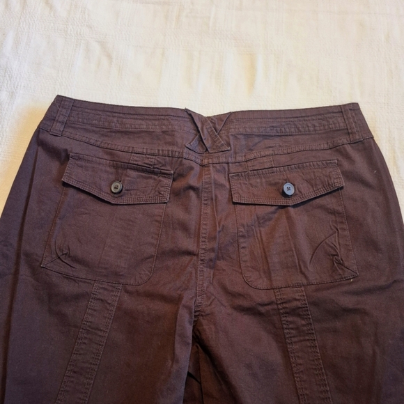 Style & Co women's size 16 brown cropped pants, drawstring cuffs, NWOT - Picture 7 of 9